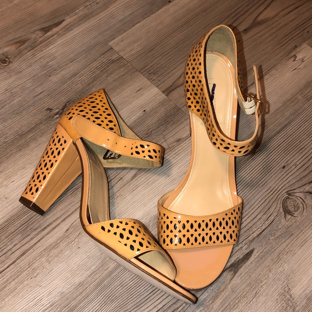 J. Crew Patent Perforated Sandals